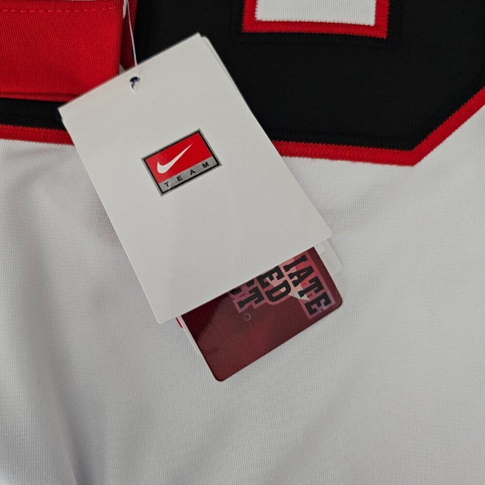 Stitched #15 Carson Beck Georgia Bulldogs College Nike White Football Jersey New - Picture 7 of 14